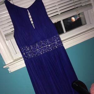Royal blue prom dress